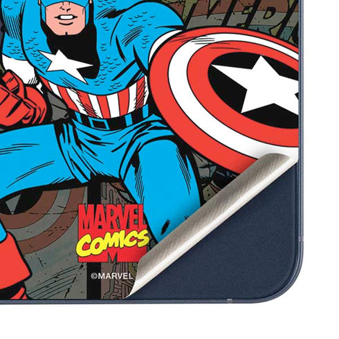 Marvel Classic Comics Captain America Vintage Galaxy A35 5G Skin